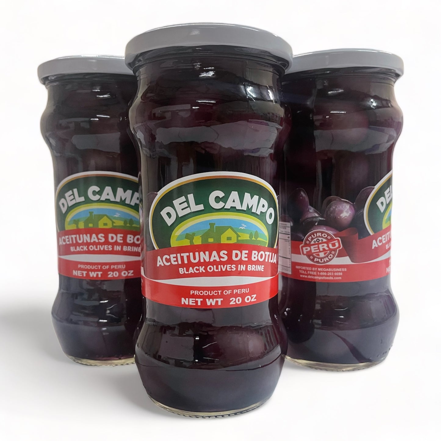 Aceituna de Botija 12 x 20oz / Black olive in Brine