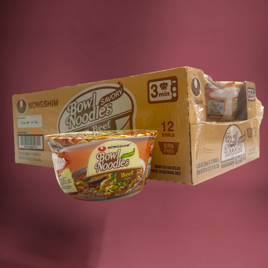 NONGSHIM BOWL NOODLES BEEF FLAVOR