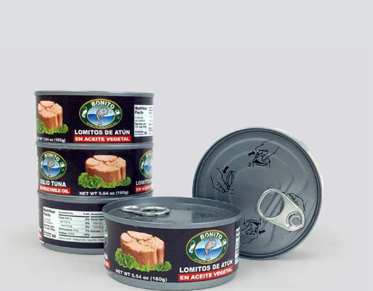 Lomito de Atun Aceite Vegetal / Solid Tuna in Vegetable oil 5.64 OZ