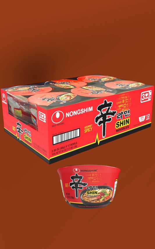 NONGSHIM BOWL NOODLES  GOURMET  SPICY FLAVOR