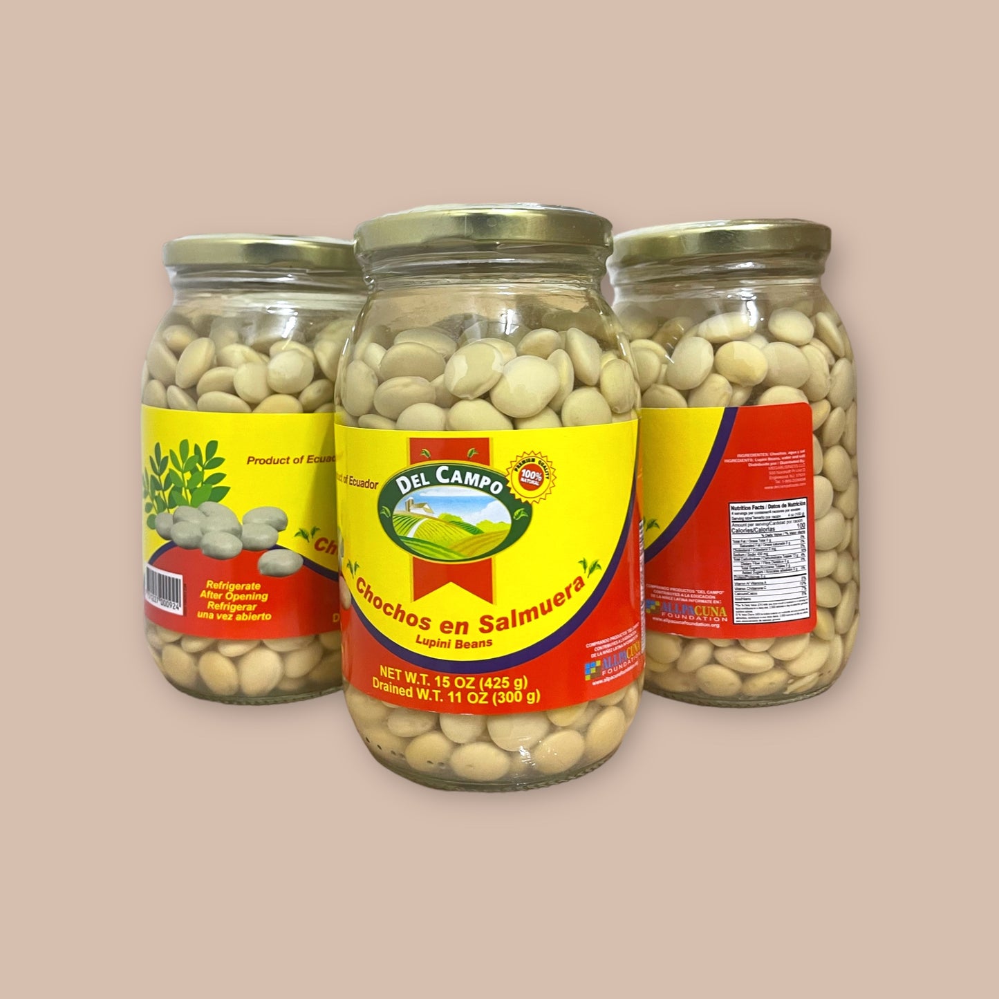 Chochos en Salmuera / Lupini Beans 15 OZ (425g)