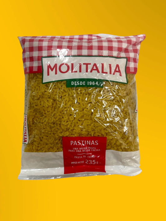 PASTA PASTINA LETRAS MOLITALIA