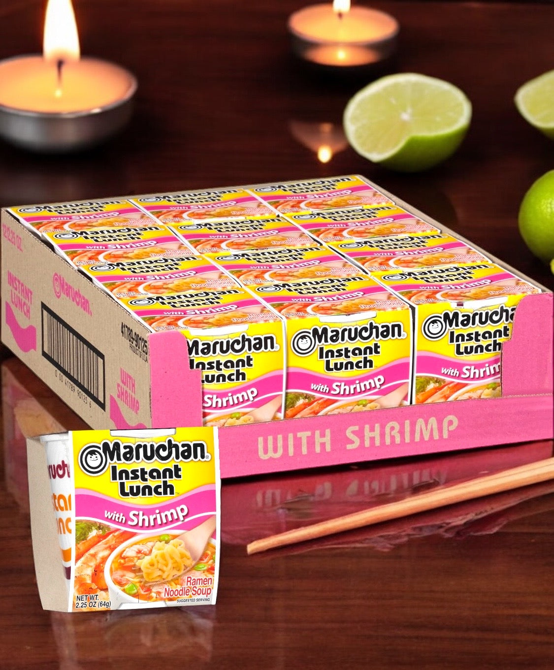 MARUCHAN  RAMEN NOODLE SOUP SHRIMP FLAVOR